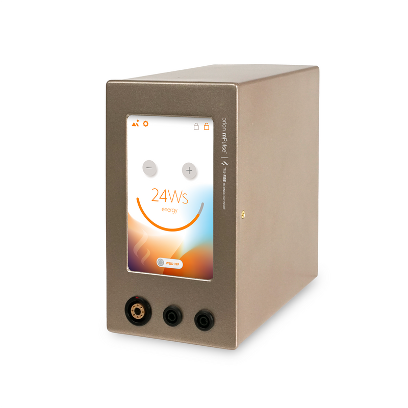 Orion mPulse pulse arc welder in Portrait Mode