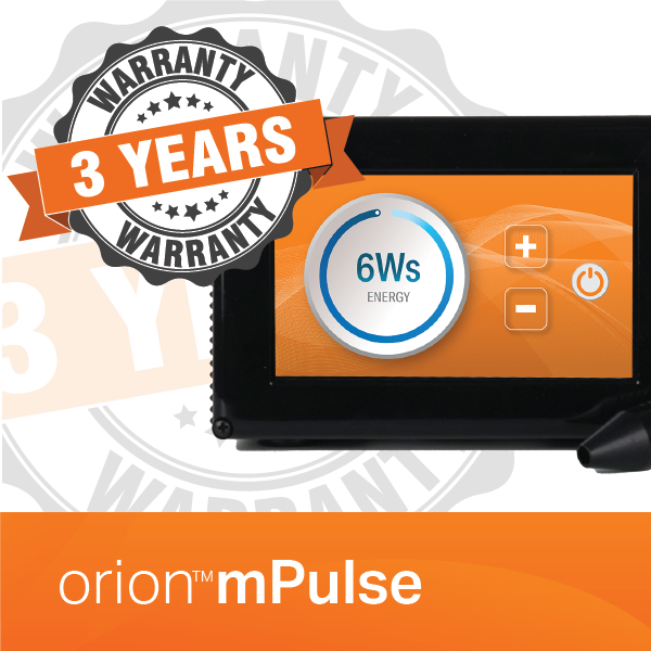 The Sunstone Welders Orion mPulse Arc Welder with a 3 year warranty badge.