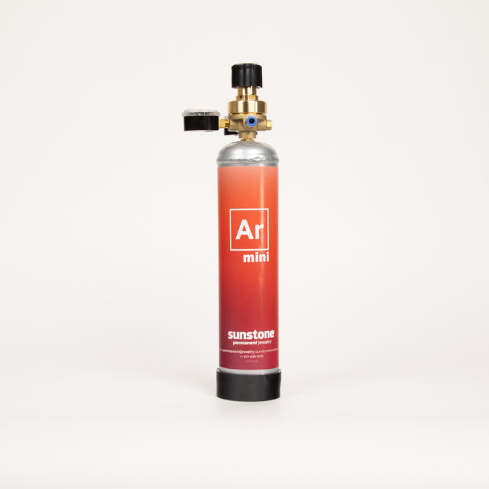 Sunstone Ar mini gas canister on a white background